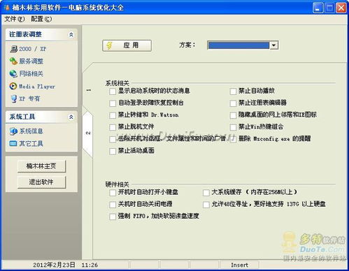 楠木林实用软件 电脑系统优化大师——提升计算机性能的利器